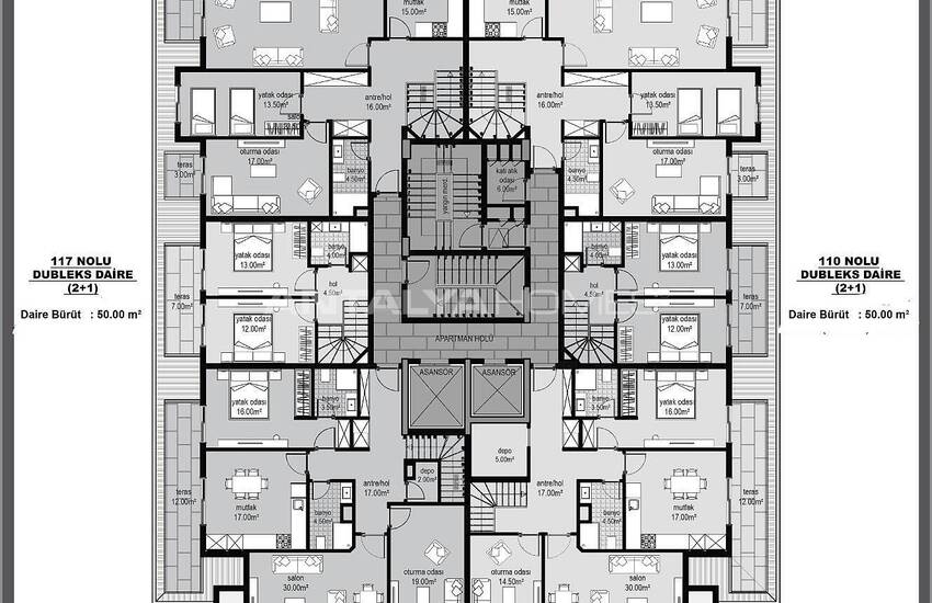 Alanya Apartments in a Complex with Rich Social Facilities 44
