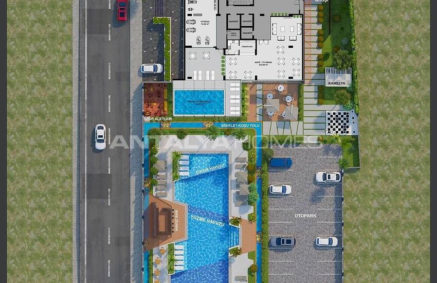 Alanya Apartments in a Complex with Rich Social Facilities 45