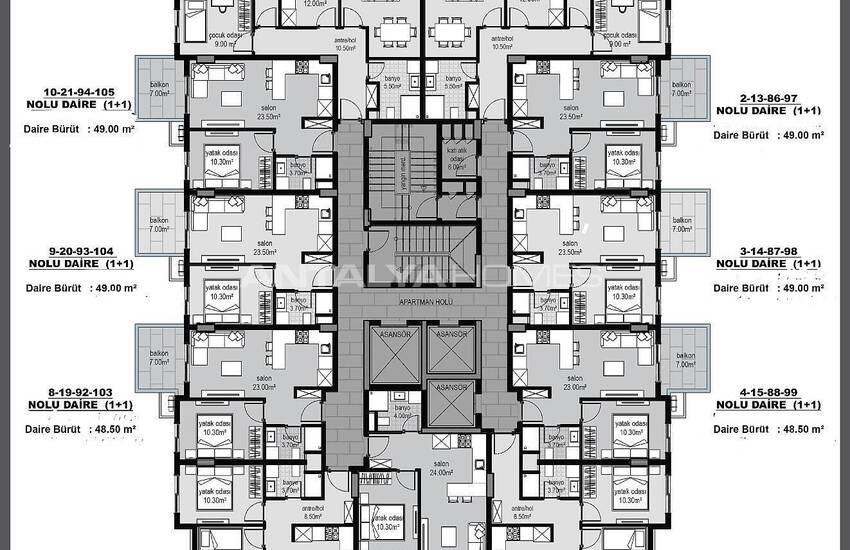 Alanya Apartments in a Complex with Rich Social Facilities 40