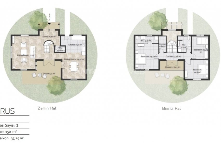 Nature View Houses in a Complex with Pools in Antalya Manavgat 30