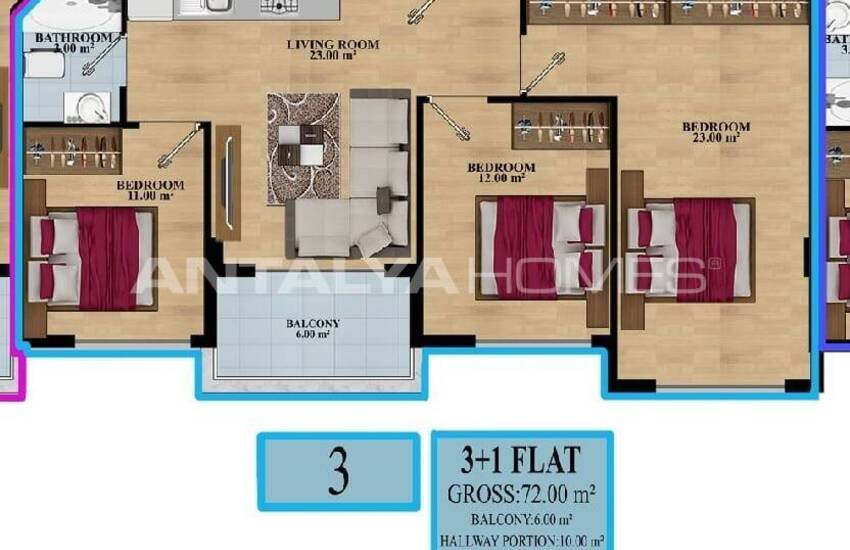 Zentral Gelegene Schicke Wohnungen In Mahmutlar Alanya 16