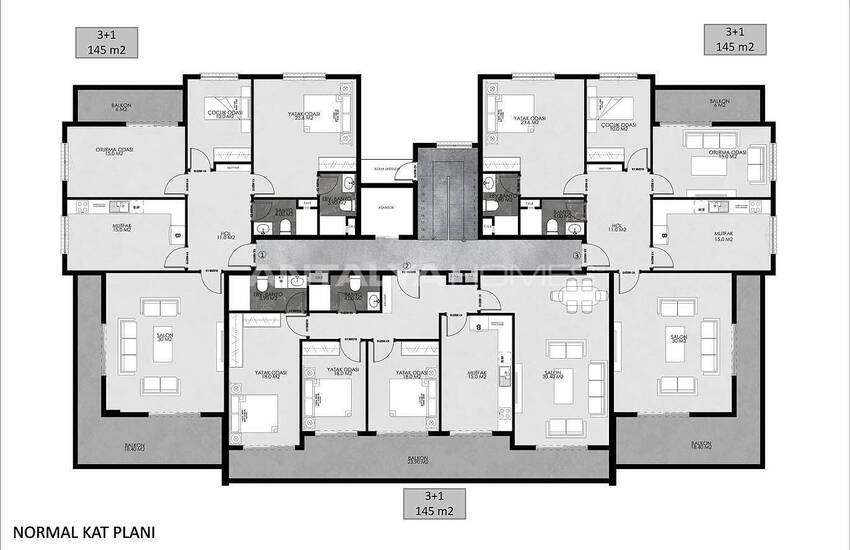 Appartements Vue Nature En Complexe À Oba Alanya 27