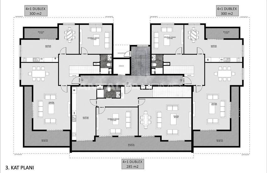 Appartements Vue Nature En Complexe À Oba Alanya 28