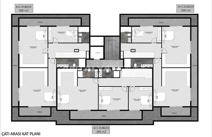 Appartements Vue Nature En Complexe À Oba Alanya 29