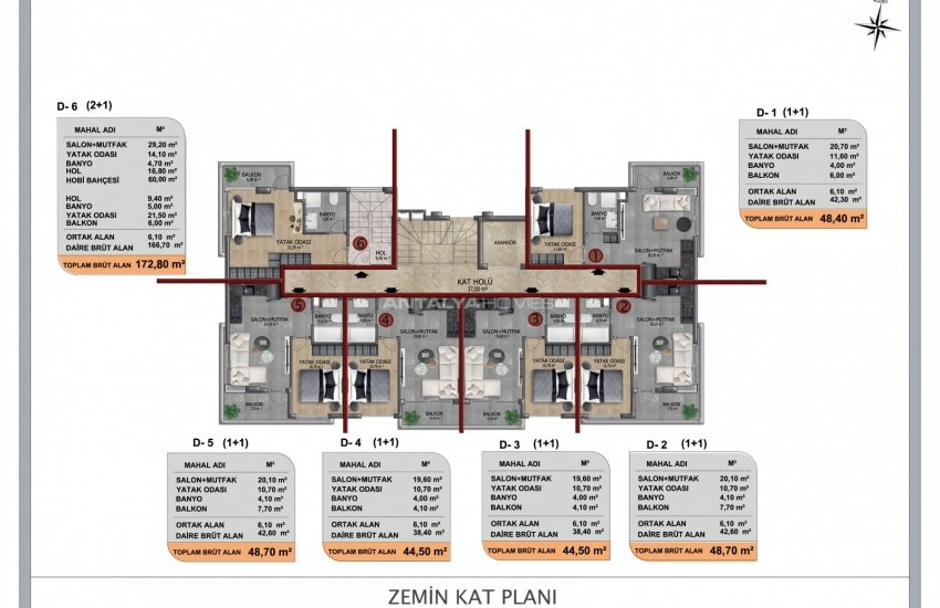 Contemporary Real Estate in a Luxurious Complex in Oba Alanya 26