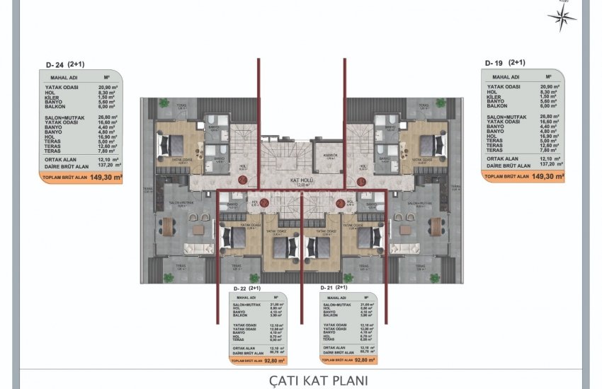 Contemporary Real Estate in a Luxurious Complex in Oba Alanya 29