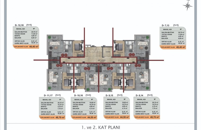 Contemporary Real Estate in a Luxurious Complex in Oba Alanya 25
