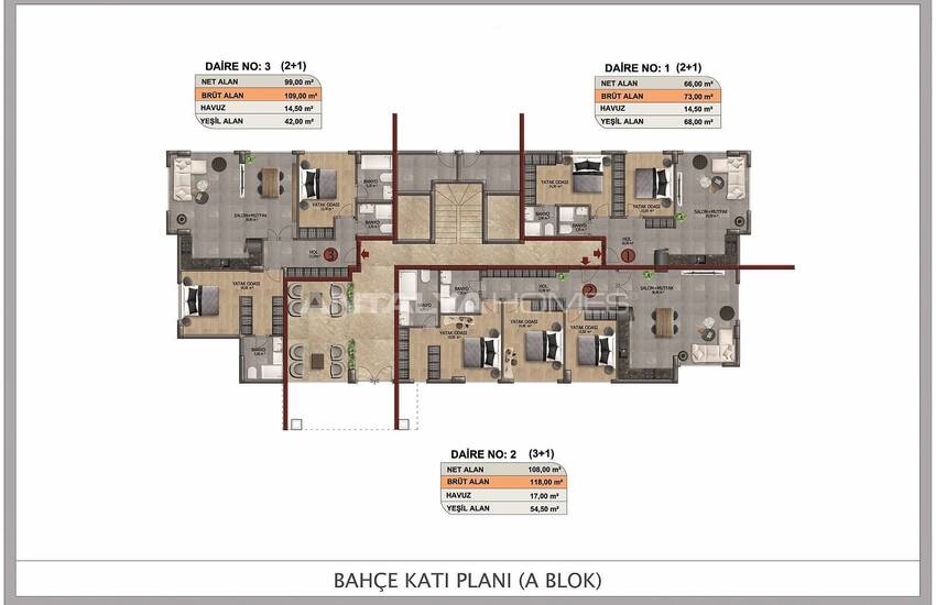 Chic Apartments with Rich Social Facilities in Alanya Oba 19