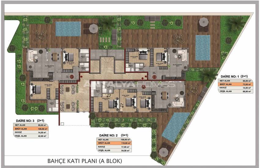 Chic Apartments with Rich Social Facilities in Alanya Oba 20