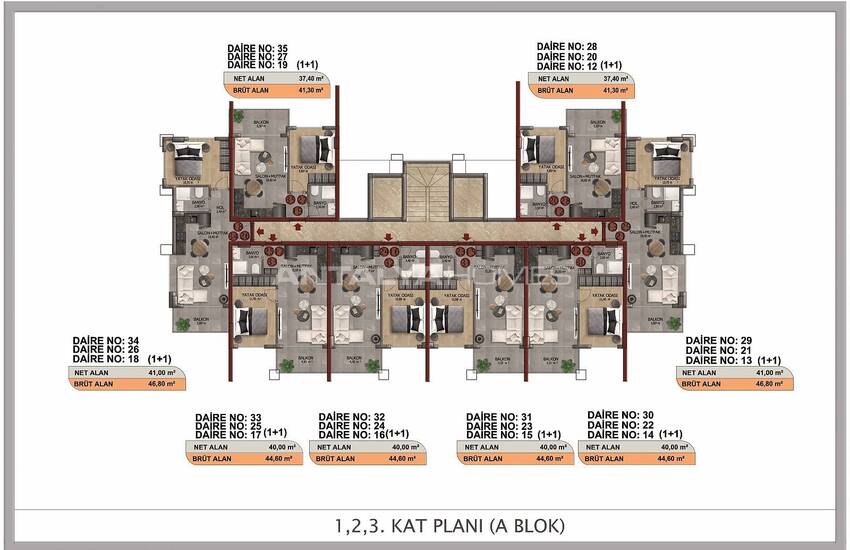 Chic Apartments with Rich Social Facilities in Alanya Oba 22