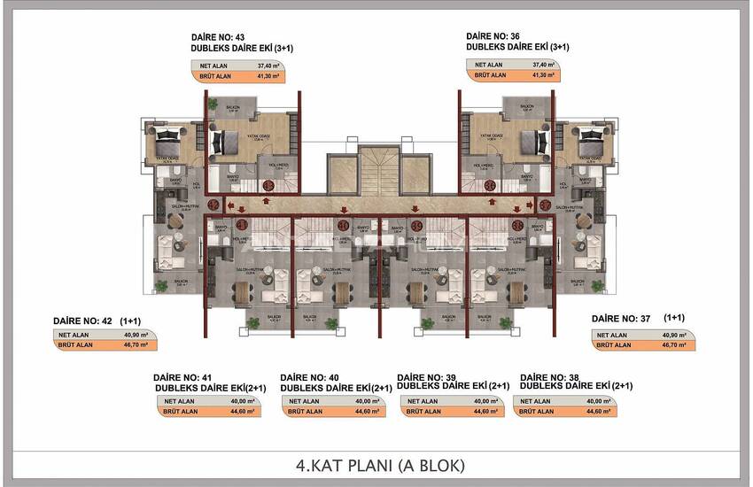 Chic Apartments with Rich Social Facilities in Alanya Oba 23