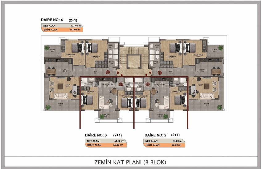 Chic Apartments with Rich Social Facilities in Alanya Oba 27