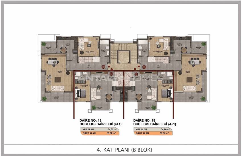 Chic Apartments with Rich Social Facilities in Alanya Oba 18