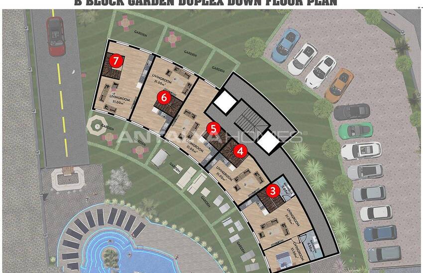 Luxe Apartments in a Rich Featured Project in Oba Alanya 41