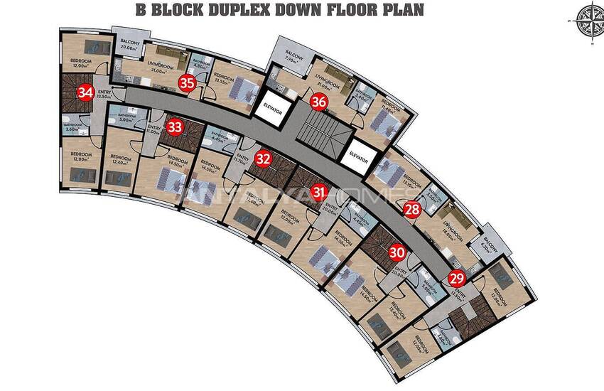 Luxe Apartments in a Rich Featured Project in Oba Alanya 47