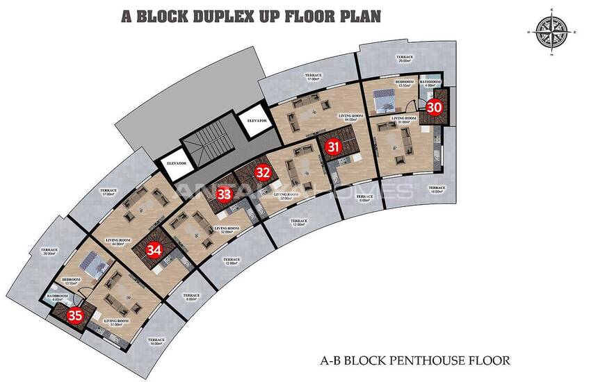 Luxe Apartments in a Rich Featured Project in Oba Alanya 48