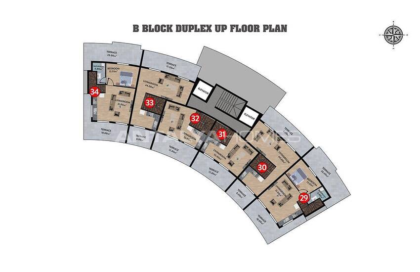 Luxe Apartments in a Rich Featured Project in Oba Alanya 49