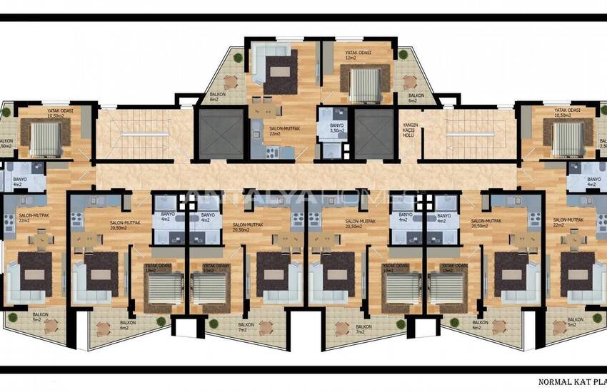 Schicke Wohnungen In Einem Luxuskomplex In Avsallar Alanya 35