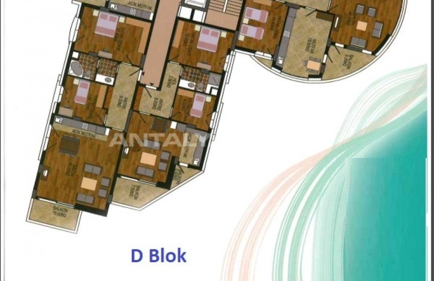 Luxury Apartments with Rich Interior Features in Konyaalti 55