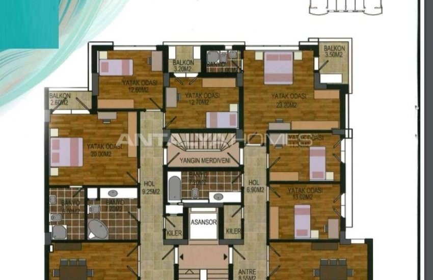 Luxury Apartments with Rich Interior Features in Konyaalti 52