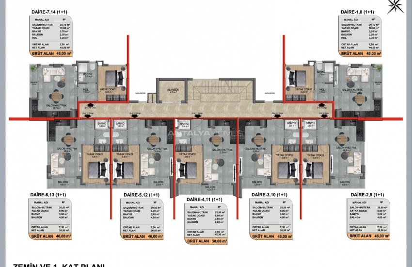 Spacious Properties Intertwined with Orange Garden in Alanya 36