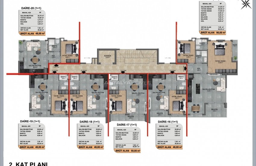Spacious Properties Intertwined with Orange Garden in Alanya 37