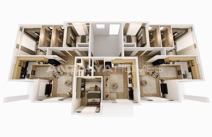 Appartements Bien Situés En Projet Avec Piscine À Belek 28