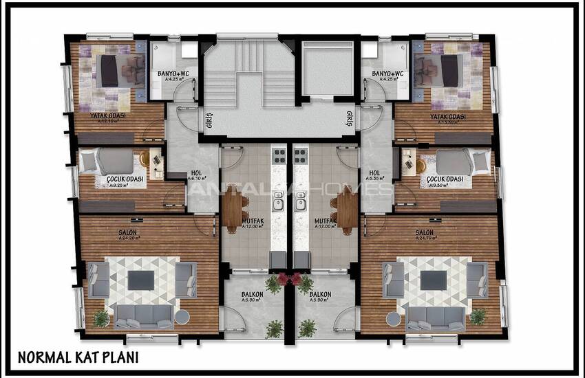 Luxury Brand New Apartments in Antalya Deniz Neighborhood 26