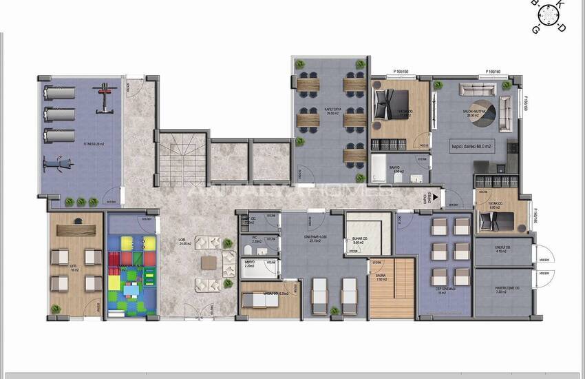 Immobiliers Modernes Dans Un Projet Situé Au Centre Alanya 29