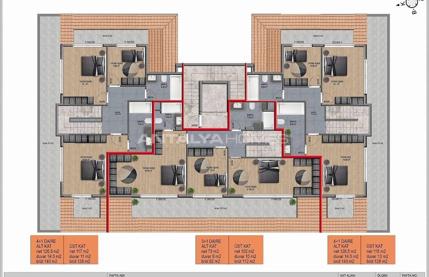Neue Wohnungen In Einer Wohnanlage Mit Schwimmbad In Alanya 27