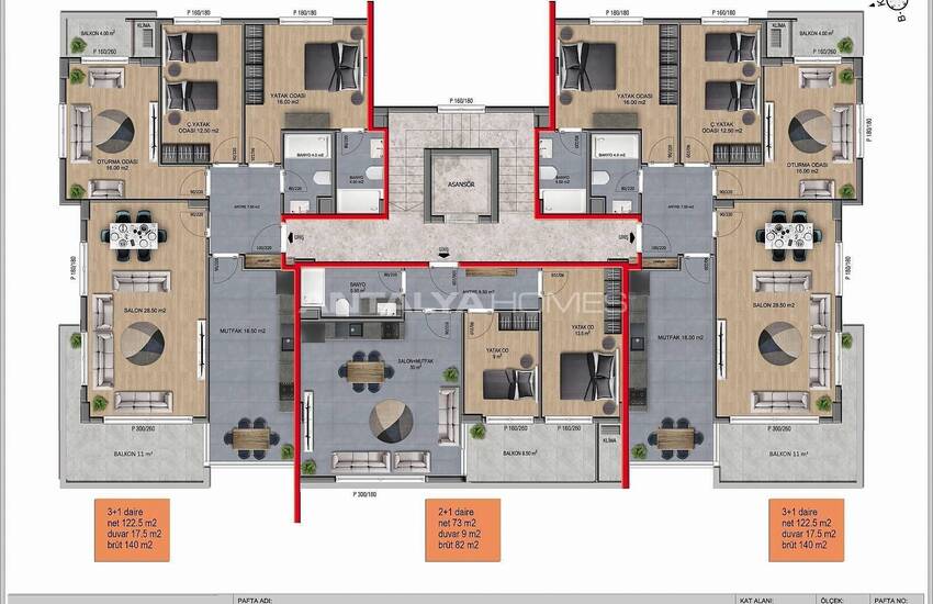 Neue Wohnungen In Einer Wohnanlage Mit Schwimmbad In Alanya 25
