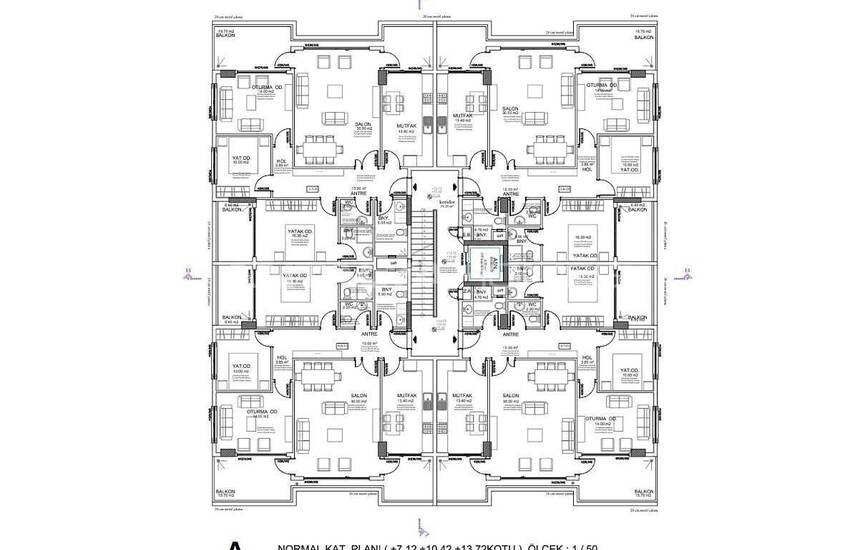 Lyxlägenheter Nära Stranden I Alanya Center 37