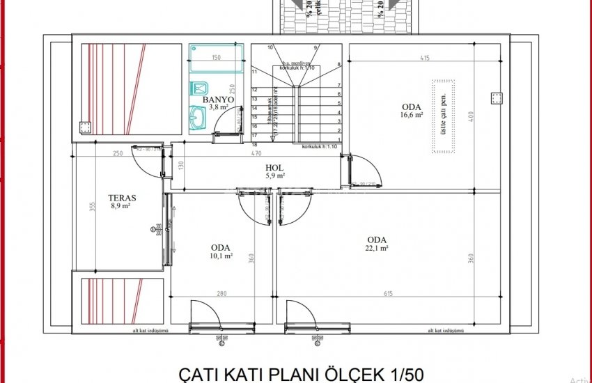 Antalya Belek'te Özel Bahçeli ve Havuzlu Modern Villalar 46