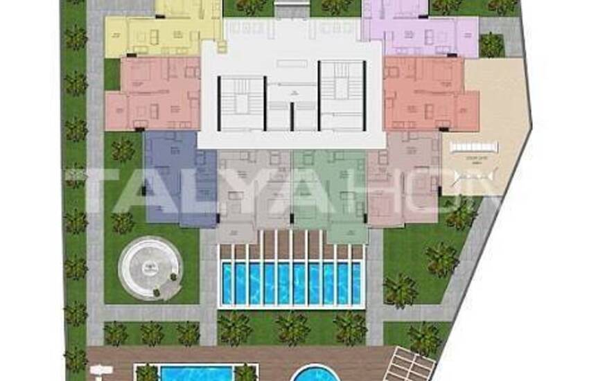 Lyxig Fastighet I Komplex Med Pooler I Alanya 20
