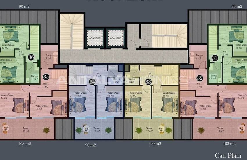 Appartements Spécialement Conçus Avec Vue Mer À Alanya 19
