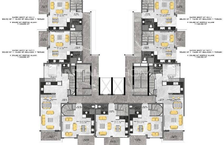 Appartementen Met Rijke Sociale Voorzieningen In Alanya 33