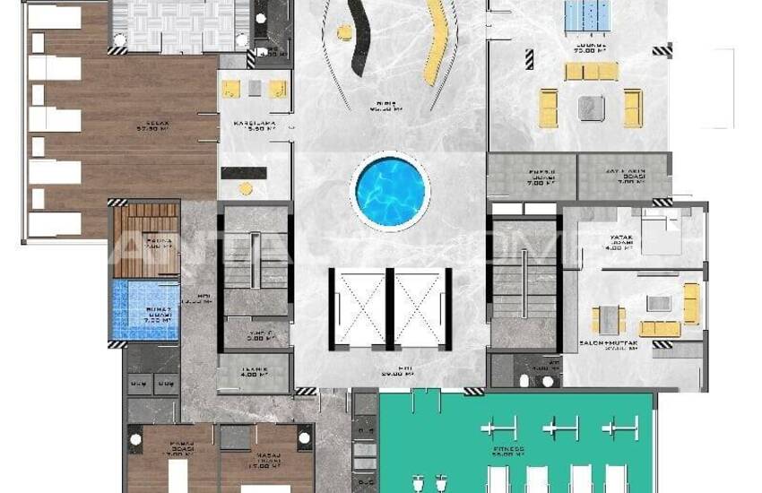 Appartementen Met Rijke Sociale Voorzieningen In Alanya 44