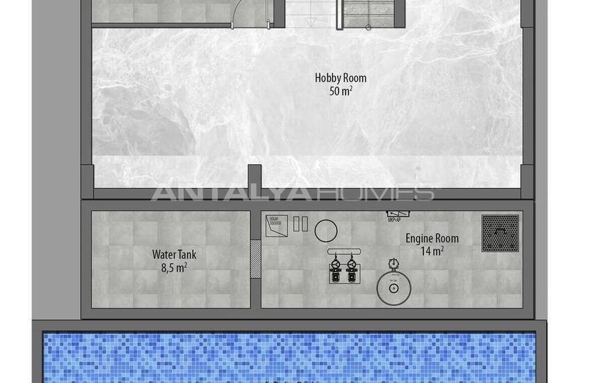 فلل فاخرة مع حديقة خاصة و إطلالة على البحر في ألانيا 41