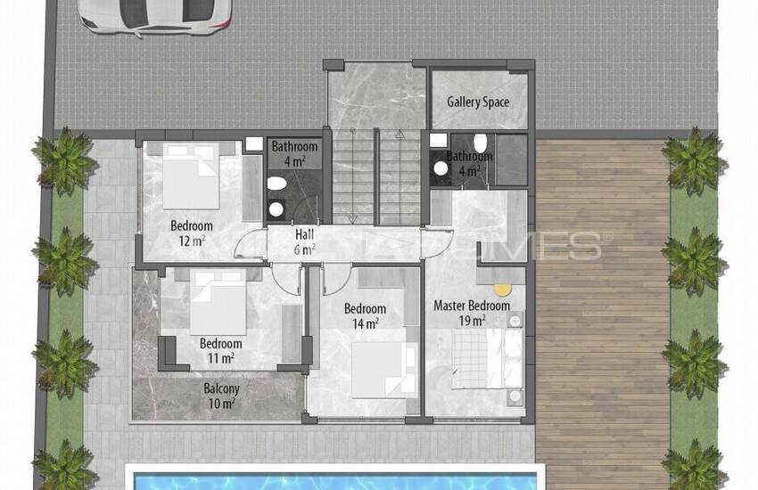 فلل فاخرة مع حديقة خاصة و إطلالة على البحر في ألانيا 35