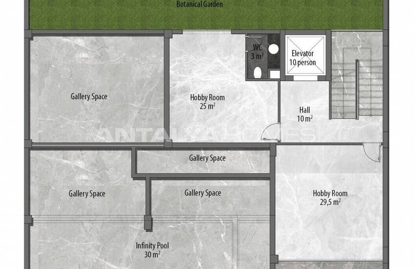 فلل فاخرة مع حديقة خاصة و إطلالة على البحر في ألانيا 40