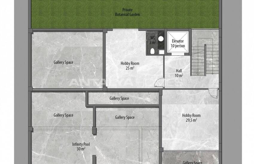 فلل فاخرة مع حديقة خاصة و إطلالة على البحر في ألانيا 36