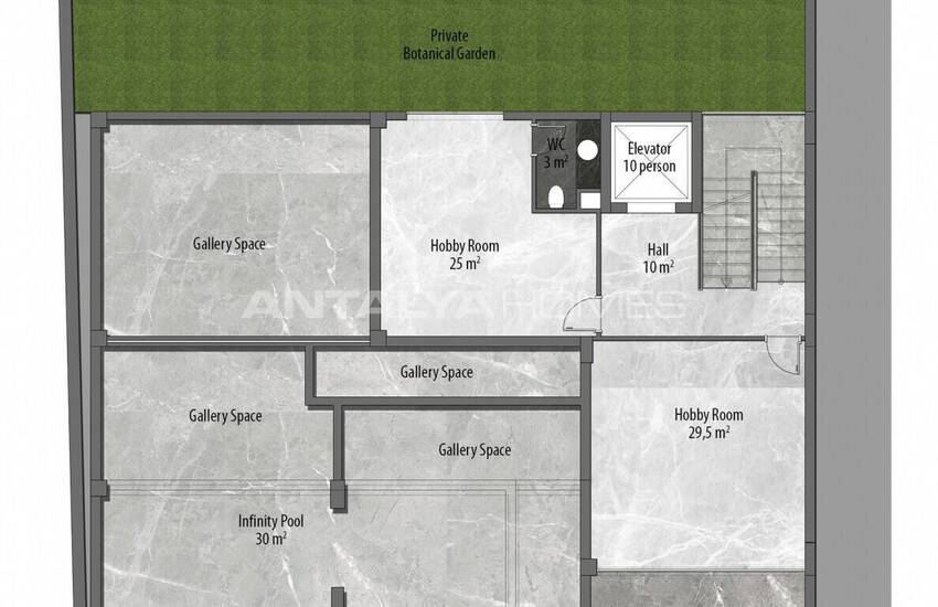 فلل فاخرة مع حديقة خاصة و إطلالة على البحر في ألانيا 31