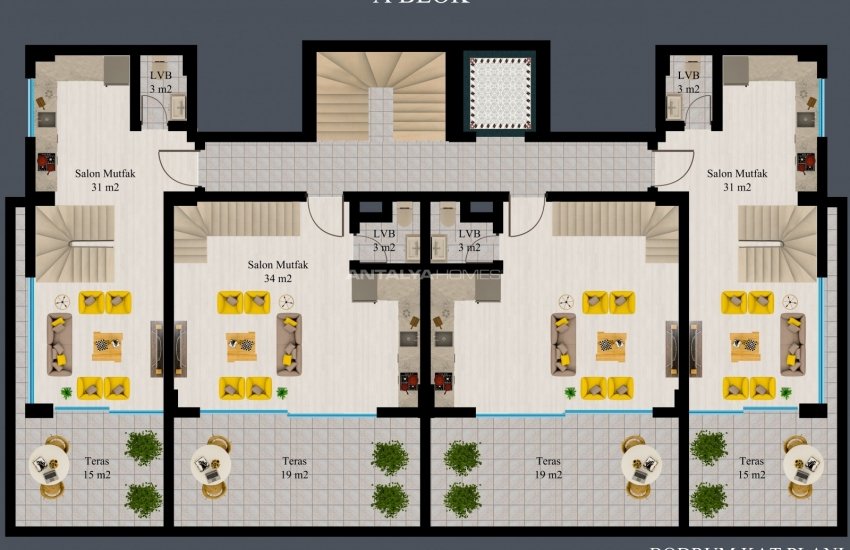 Modern Flats with Sea and Nature Views in Kargicak Alanya 19