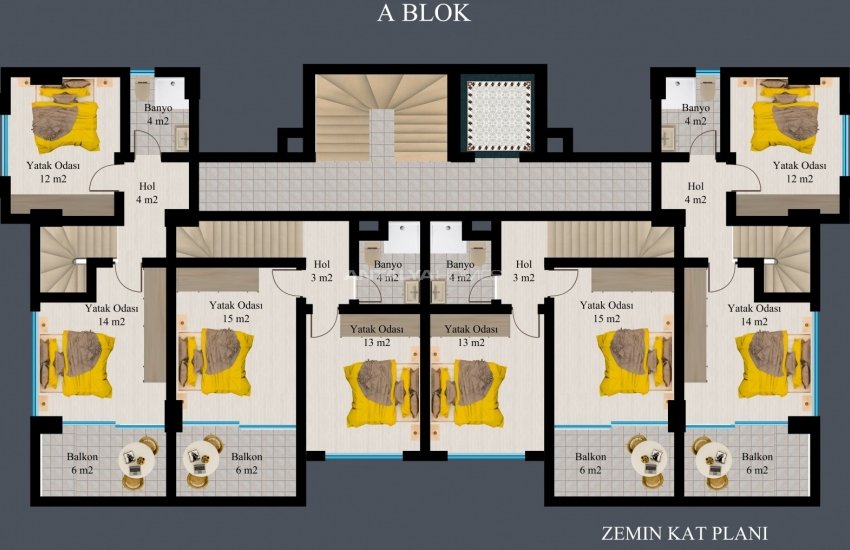 Modern Flats with Sea and Nature Views in Kargicak Alanya 20