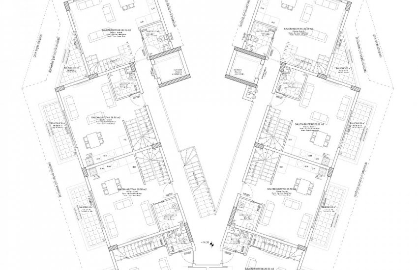 Sea View Real Estate in a Complex Near the Coast in Kestel, Alanya 25