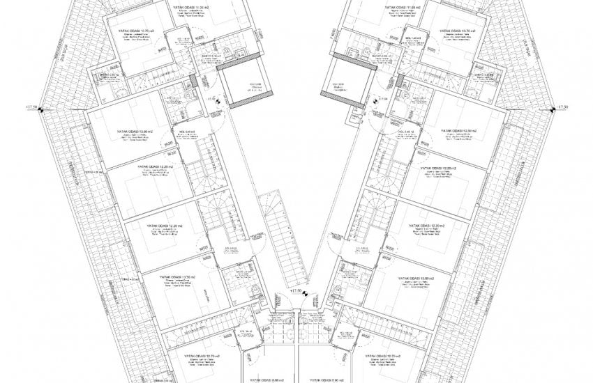 Sea View Real Estate in a Complex Near the Coast in Kestel, Alanya 26