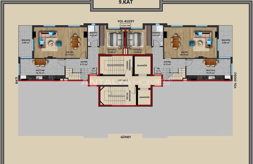 Modern Properties with Smart Home Systems in Yildiz Muratpasa 40