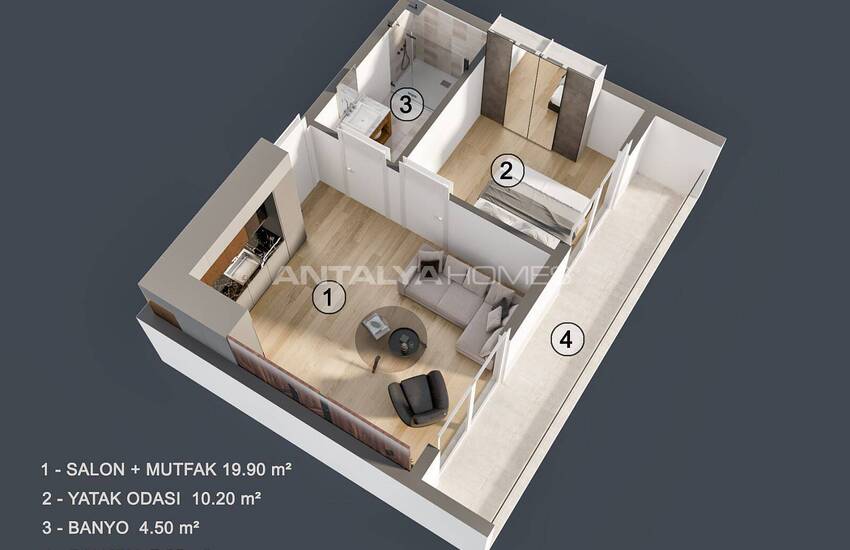 Luxury Apartments with Modern Design in Muratpasa Antalya 16