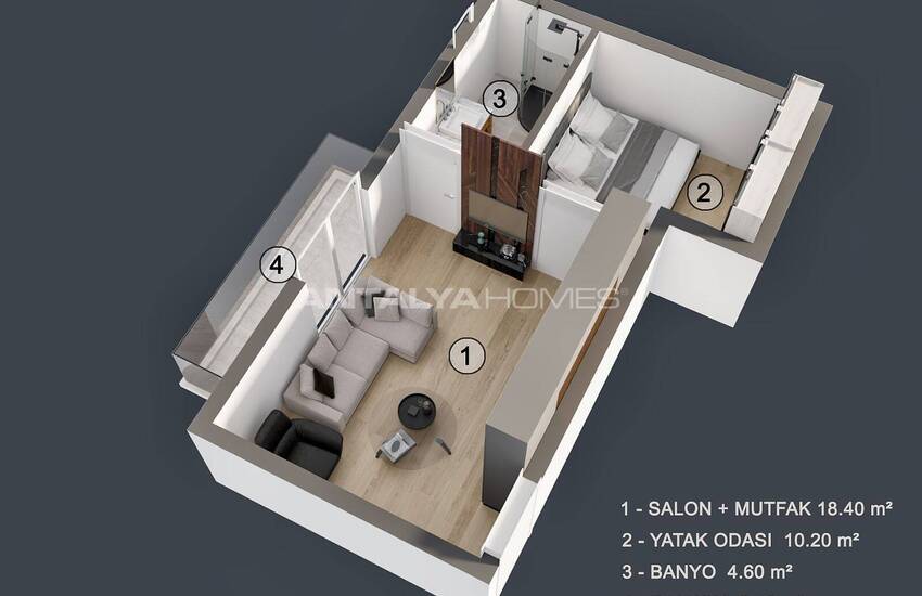 Luxury Apartments with Modern Design in Muratpasa Antalya 17