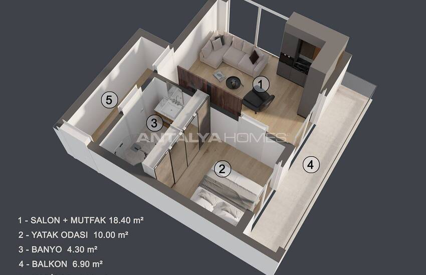 Luxury Apartments with Modern Design in Muratpasa Antalya 15